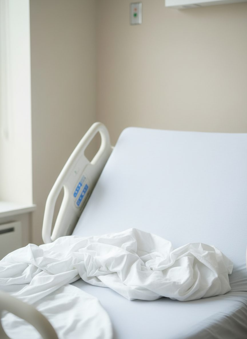 An empty hospital bed representing a life-changing moment