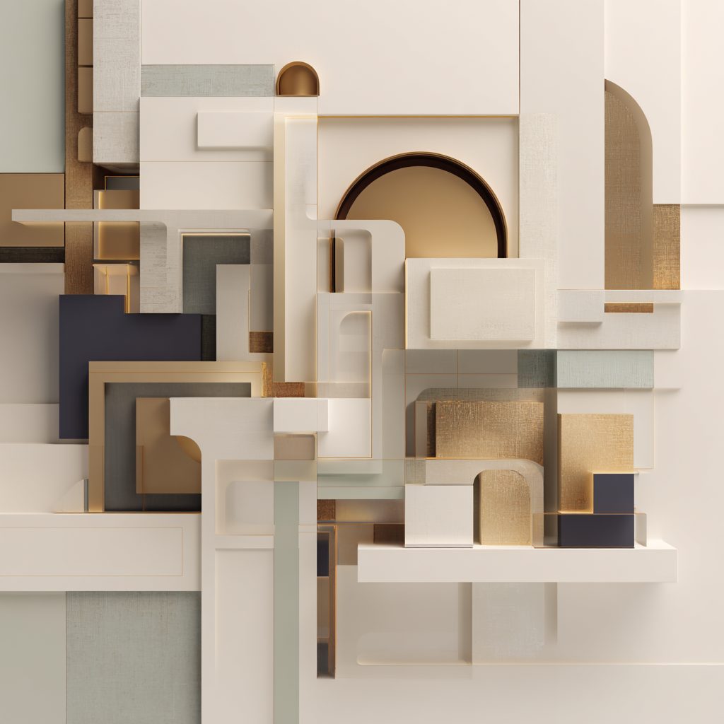Abstract editorial visual representing intellectual property as an asset